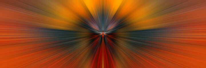 Abstract stylish halloween background for design. Rays of light. Light from central point. Bright flash of light. Dynamic movement in space.