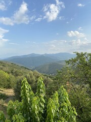 Paysage de montagne dans les Cévennes