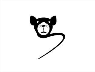 Mouse Logo. Icon design. Template elemen