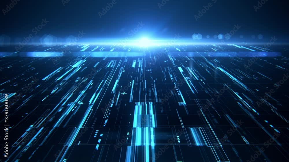 Poster technology background for abstract digital surface concept. futuristic digital data flow texture wit