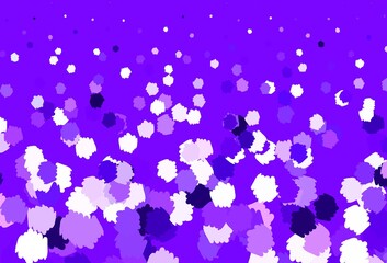 Light Purple vector backdrop with memphis shapes.