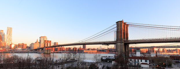 Fototapeta na wymiar New York Brooklyn Brooklyn Bridge