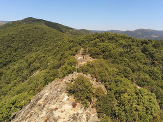 Paysage de montagne dans les Cévennes