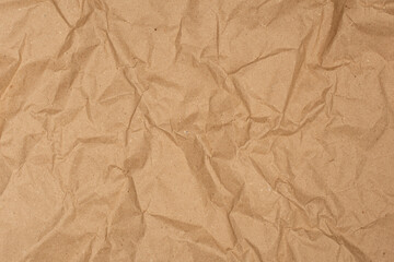 Crumpled wrapping eco paper texture background. 