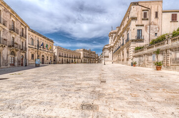 Syracuse Sicily, cathedral square
