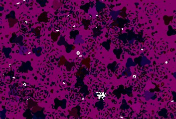 Obraz premium Light Pink, Red vector backdrop with memphis shapes.
