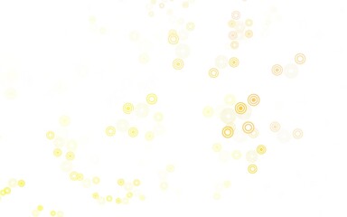 Light Green, Red vector pattern with spheres.