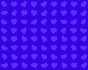 Purple hearts on a purple background. Vector illustration for fabric design, print for textile, wrapping, wed design, packaging, etc. 