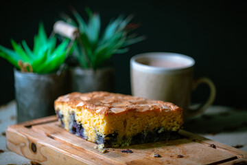 piece of cake on a plate