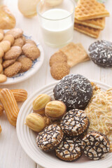 Various fresh baked sweet pastry