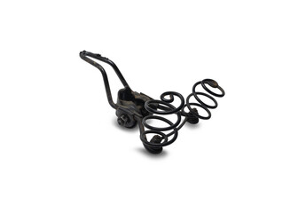 Bicycle seat  frame on a white background,with clipping path