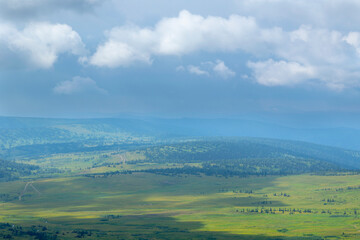 Fototapeta premium Beautiful mountain landscape in the Republic of Khakassia. Eastern Siberia, Russia