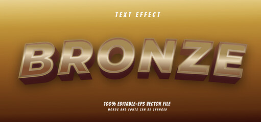 bronze text effect editable vector file text design vector