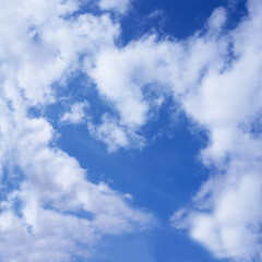 Cloud in the form of heart against the blue sky