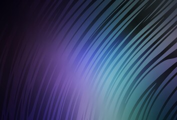 Dark Pink, Blue vector backdrop with curved lines.