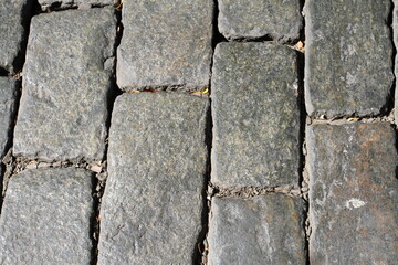 the surface of the tiles in the sun