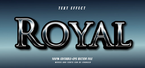 royal text effect editable vector file text design vector