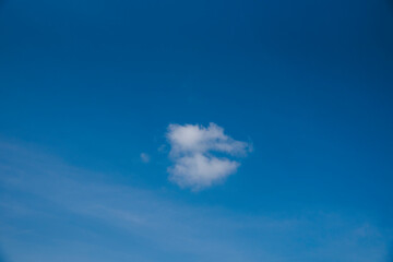 White cloud with blue sky background, beautiful sky
