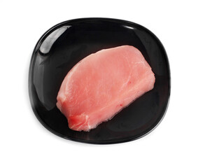 Fresh pork isolated on white background
