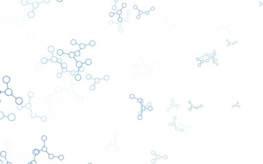 Light BLUE vector backdrop with artificial intelligence data.