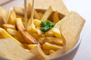 french fried in bowl