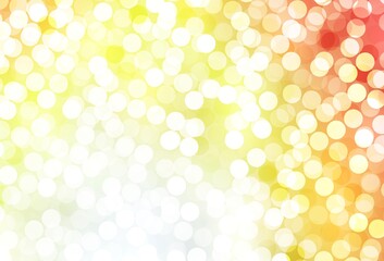 Light Red, Yellow vector background with bubbles.