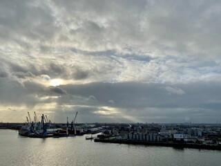 Fototapeta premium Port of Hamburg, Germany