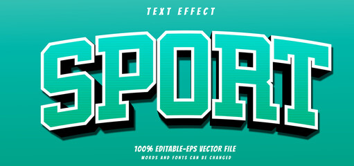 sport text effect editable vector file text design vector