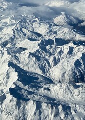 Fototapeta premium Swiss Alps, snow covered mountains