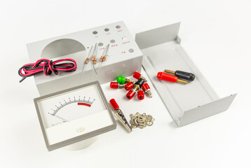 electric components - DIY kit to build an analog multimeter for learning 