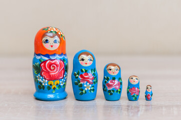 mareshki.Russian doll. set of 5 pieces