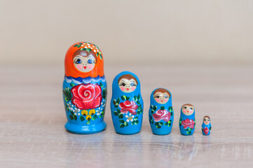 mareshki.Russian doll. set of 5 pieces