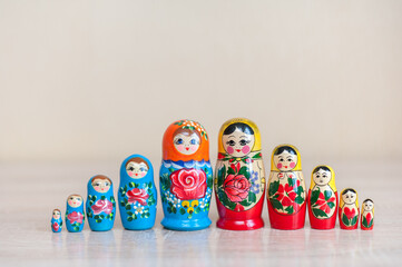 Russian doll. set of 10 pieces