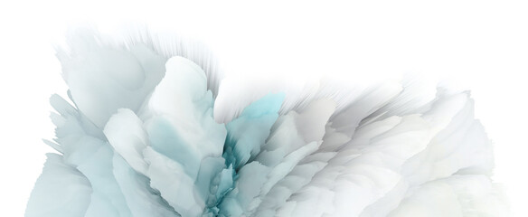 Digital Illustration. Color splash. Abstract long horizontal background..