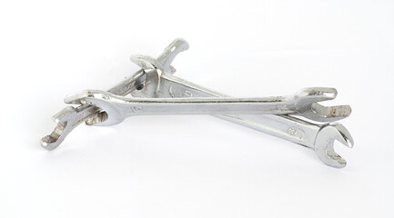 Nut wrenches are used for repair work and other works.