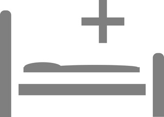 Obraz premium Medical bed icon. Vector image.