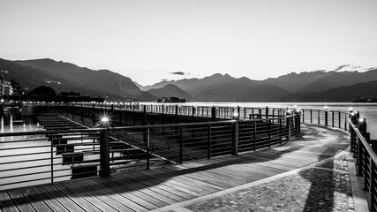 Il nuovo porto di Stresa (VB), Lago Maggiore, Piemonte, Italia.