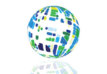 イラスト　球体　イメージ