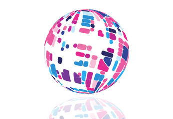 イラスト　球体　イメージ