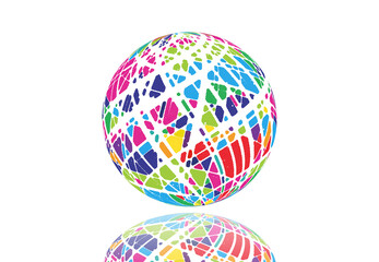 イラスト　球体　イメージ