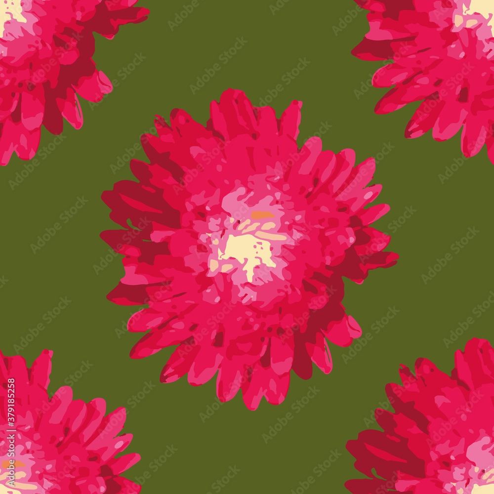 Poster beautiful color flower repeat pattern print background