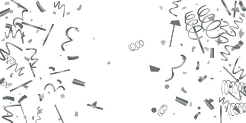 Silver confetti.