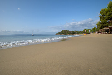 Koukounaries beach , at Skiathos island , in Greece