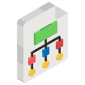 
Flow Diagram On A Paper, Editable Sitemap Vector Best For Project Execution 
