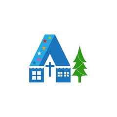 home christmas vector