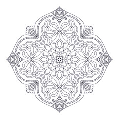 Ornamental bohemian Mandala. Tattoo art design