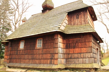 Łodzina, Kościół drewniany, Zabytek, Parafia © woodyd