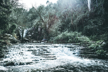 waterfall in winter