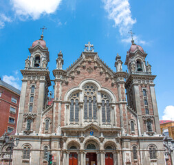 Fototapeta na wymiar Church in Oviedo (in Spanish San Juan el Real) Northern Spain Asturias