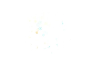 Light Blue, Red vector background with bubbles.